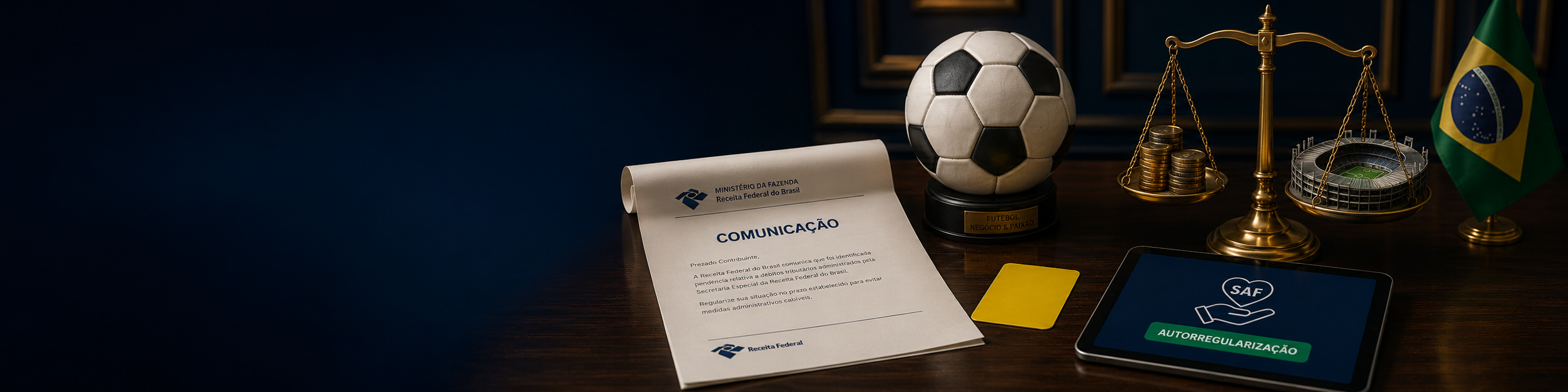 Receita notifica clubes de futebol e SAFs por pendências tributárias