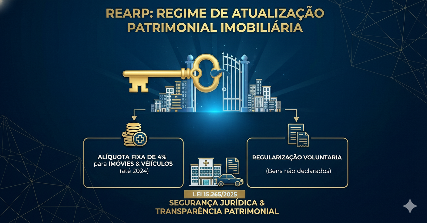 Oportunidade de atualização de valores com tributação reduzida com prazo de adesão curto