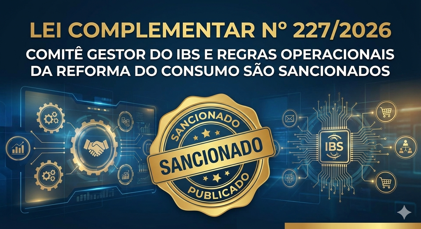 Lei Complementar nº 227/2026 — Comitê Gestor do IBS e regras operacionais da Reforma do Consumo são sancionados