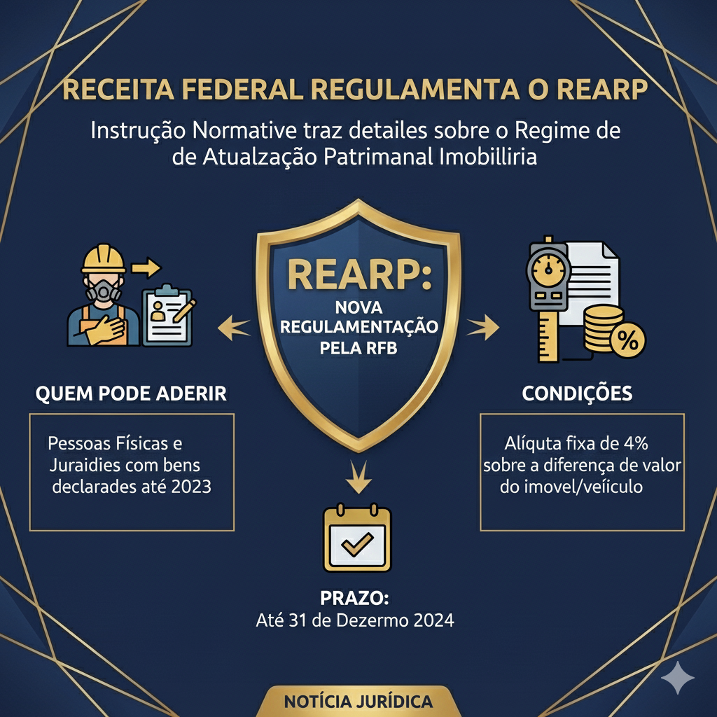 Receita Federal regulamenta o REARP: Instrução Normativa 2.301/2025 detalha atualização e regularização de bens
